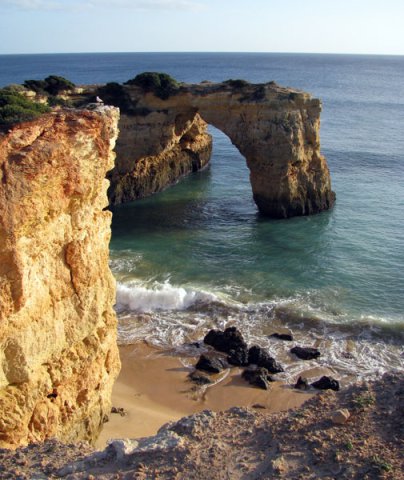 Marinha-rocks Algarve coastline Marinha