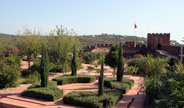 Silves castle gardens View of the gardens Silves castle