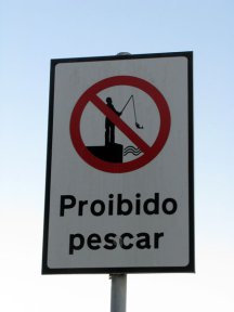 Proibido Pescar sign