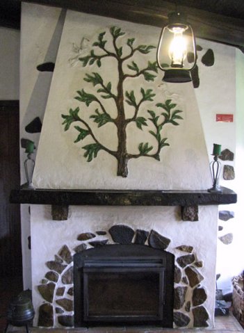 restaurant fireplace