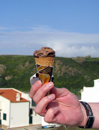 first ice-cream of the year