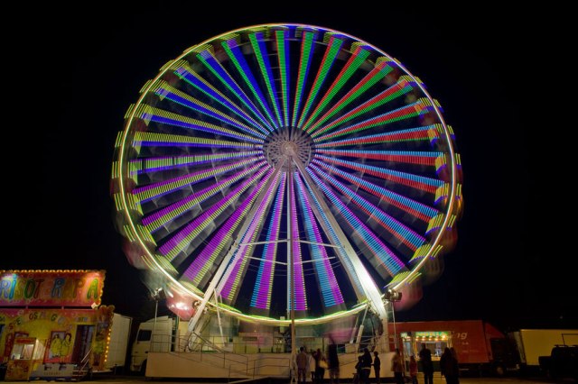 Funfair big wheel Sao Martinho Fair Portimao