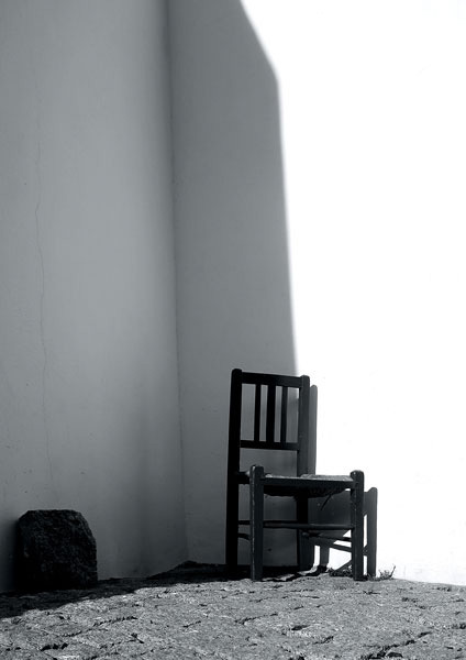 Simple Pleasures lonely chair