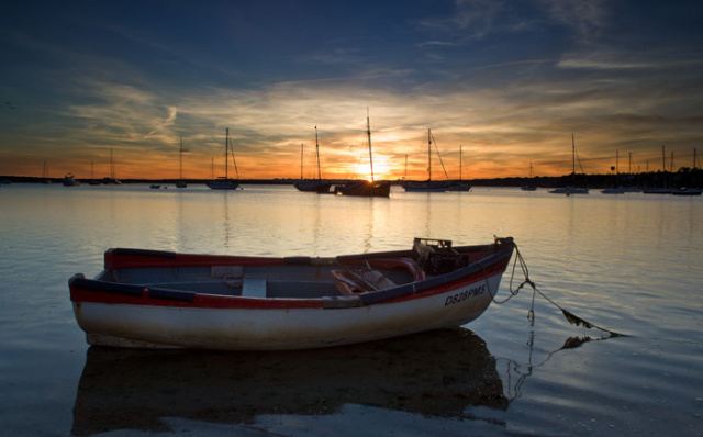 Sunset Alvor harbour #001
