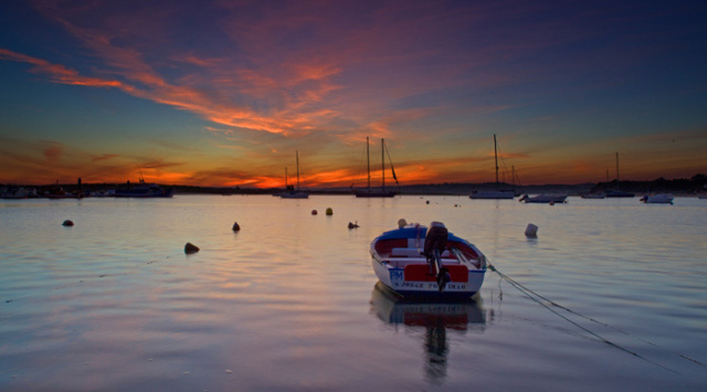 Sunset Alvor harbour #002