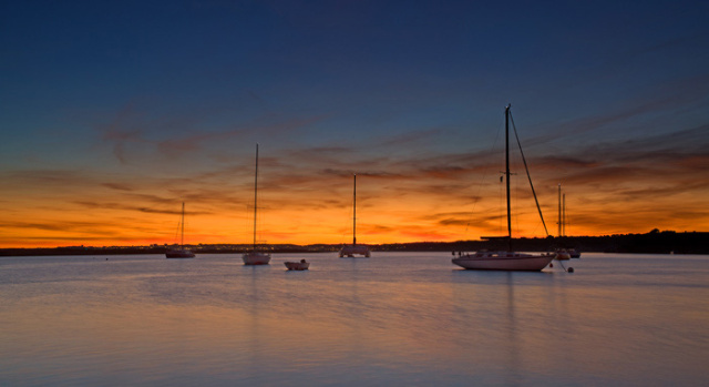 Sunset Alvor harbour #003