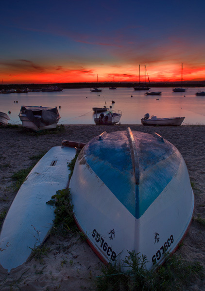 Sunset Alvor harbour #005