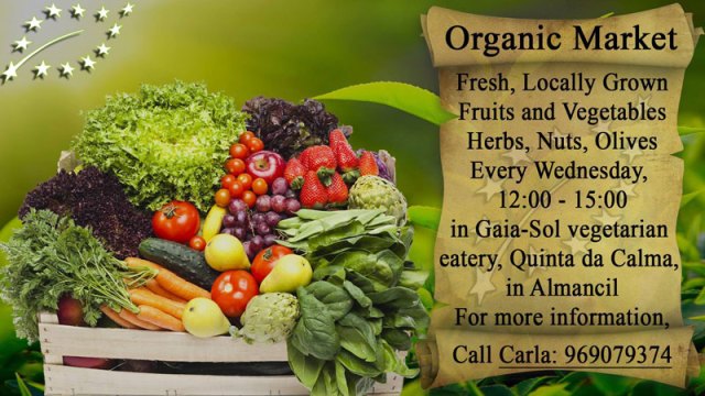 Organic produce market Almancil