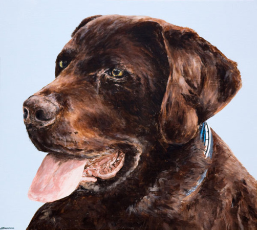 Pet Portrait Painting Alyson Sheldrake